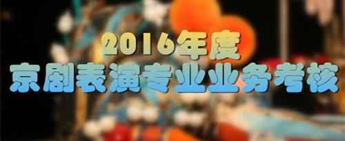 乱肏美女屄视频国家京剧院2016年度京剧表演专业业务考...